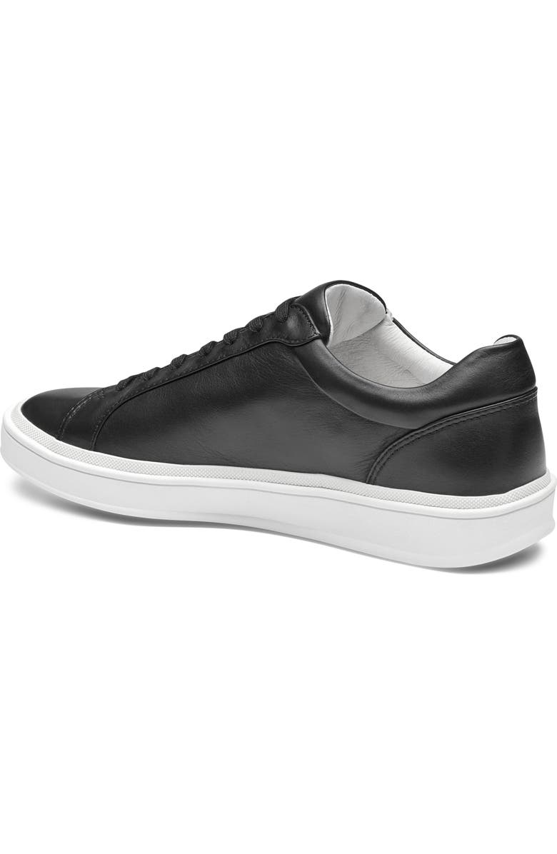 Johnston & Murphy Ashley Sneaker, Alternate, color, Black Nappa Leather