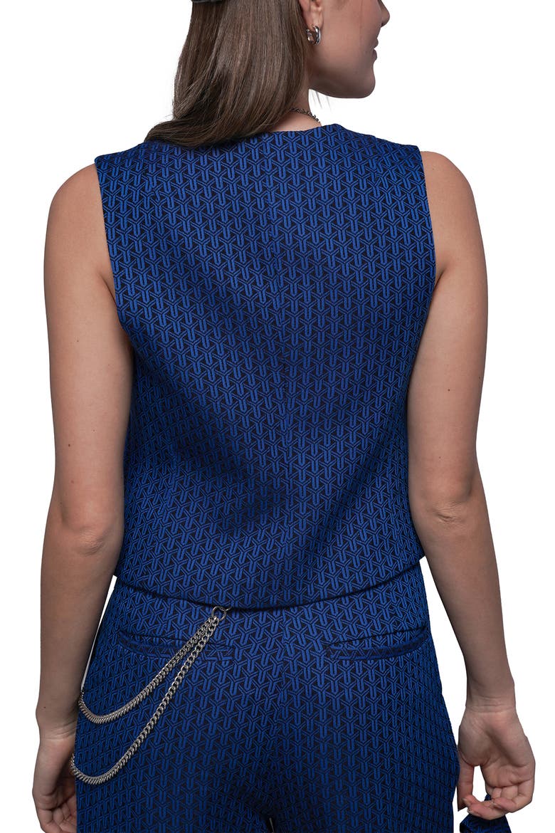 The Empower Jacquard Vest, Alternate, color, COBALT BLUE