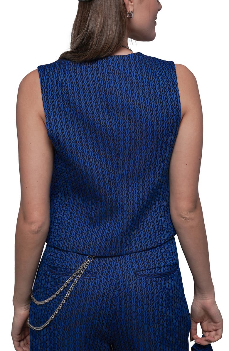 WILDFANG The Empower Jacquard Vest, Alternate, color, Cobalt Blue