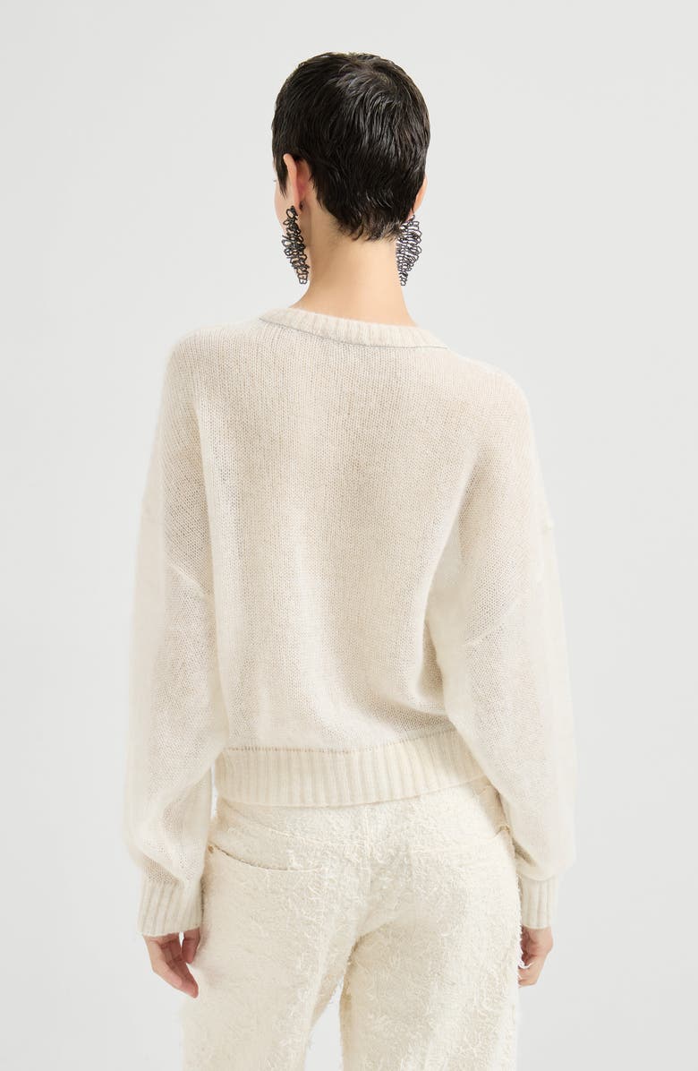 Brunello Cucinelli Mohair and wool sweater, Alternate, color, Ivory