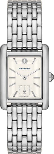 TORY BURCH トリーバーチ ステンレススティールウォッチ ELEANOR Amazon.com: Tory Burch Women's Eleanor Black Stainless Steel