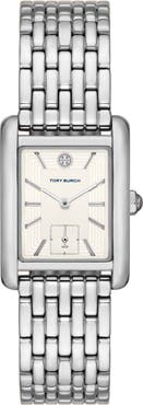Tory Burch Eleanor Stainless Steel Bracelet Watch, 25mm x 34mm