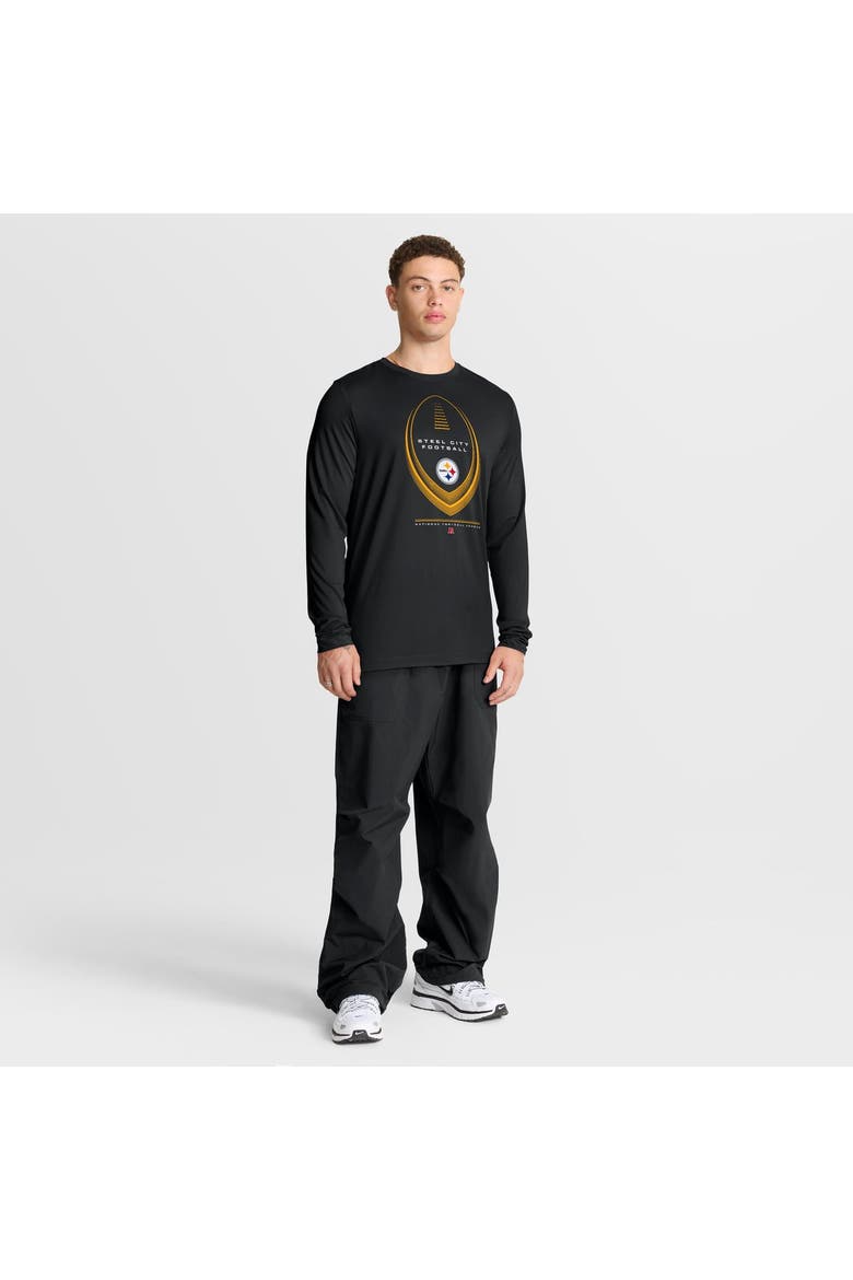 Men's Nike Black Pittsburgh Steelers Legend Icon Dri-FIT Long Sleeve T-Shirt, Alternate, color, Black