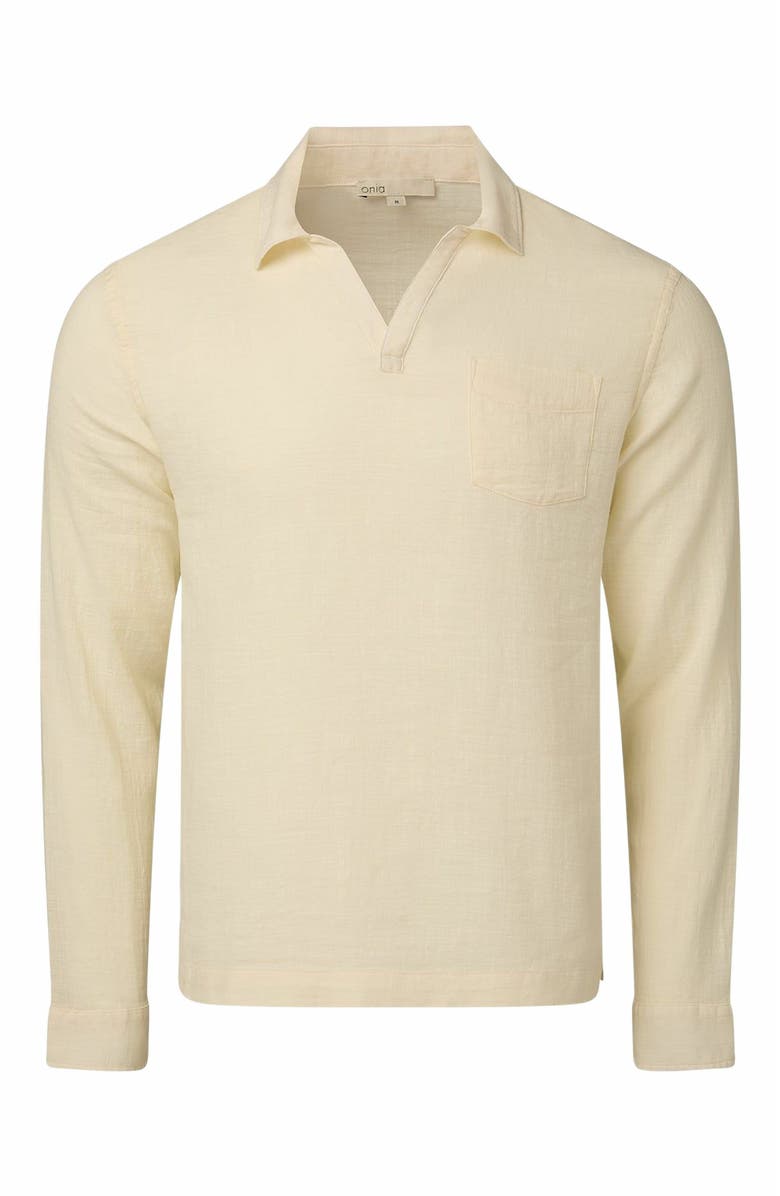 Onia Gauze Popover Shirt, Alternate, color,