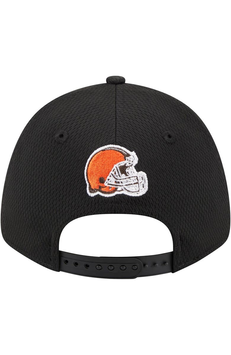 New Era Men's New Era Black Cleveland Browns Top Visor 9FORTY Adjustable Hat, Alternate, color, Black