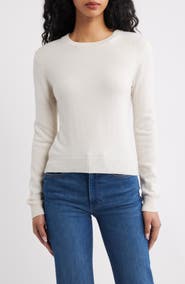 Reformation Lian Crewneck Cashmere Sweater