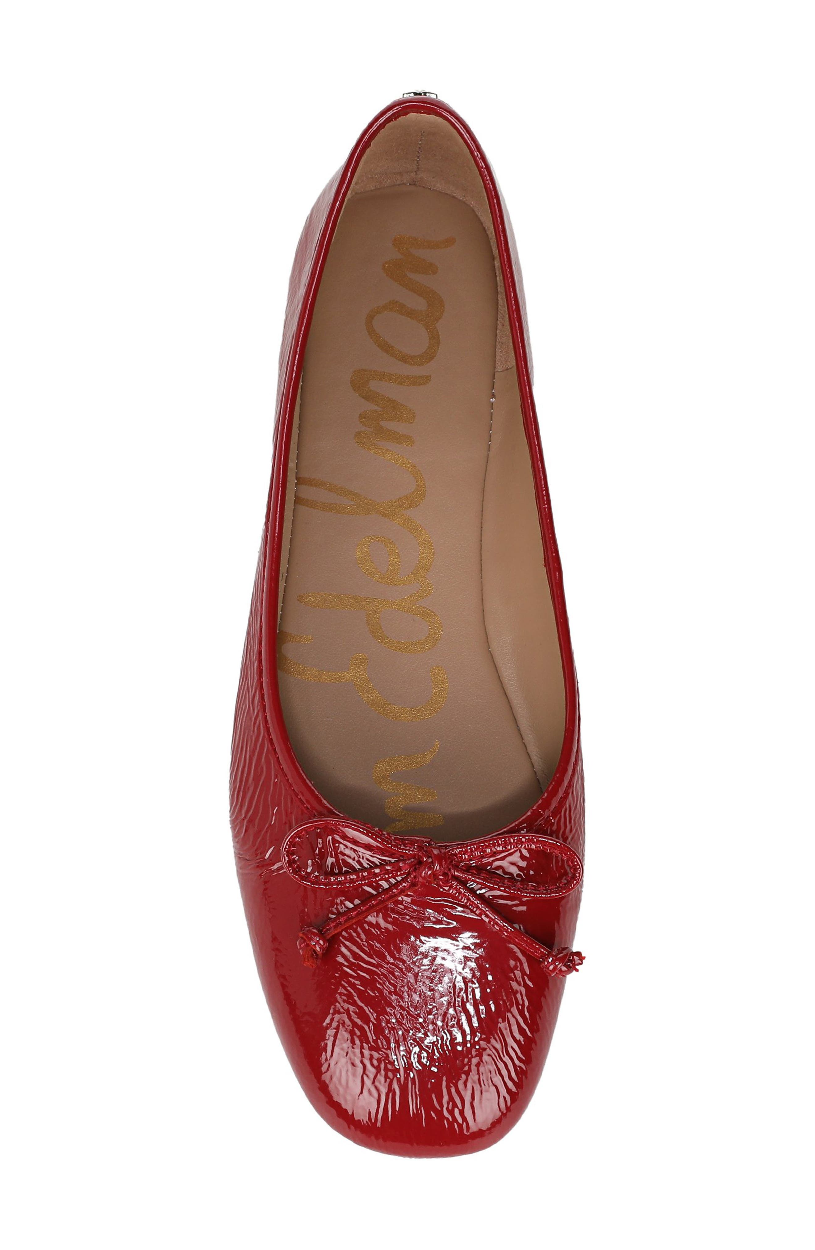 Sam Edelman Alie Ballet Flat, Alternate, color, Deep Scarlet