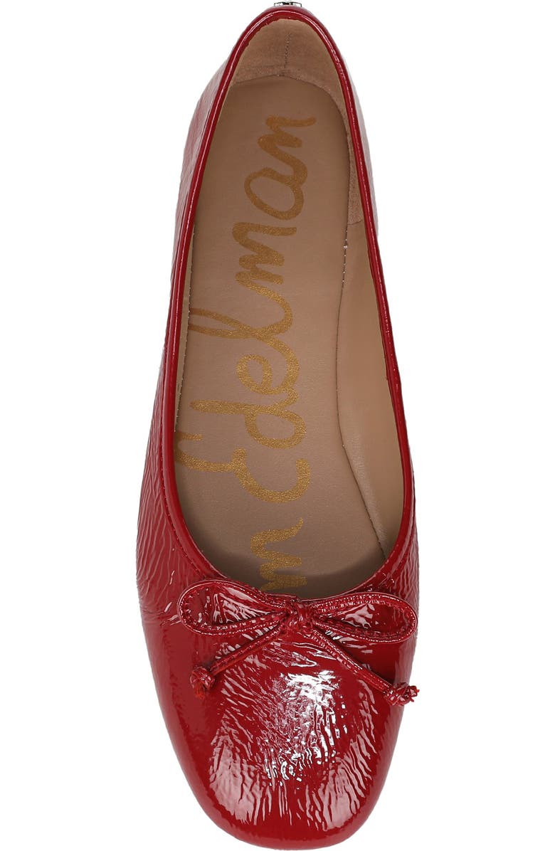 Sam Edelman Alie Ballet Flat, Alternate, color, Deep Scarlet