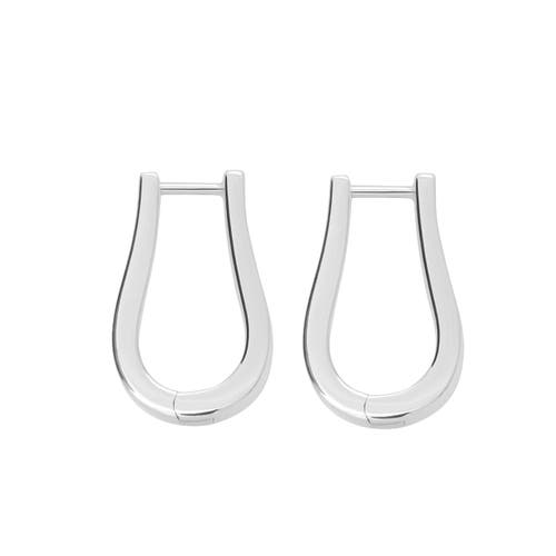 Lucy Quartermaine Petal Hoops Medium in Sterling Silver at Nordstrom