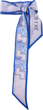 Bob Oré Blue Collection Twilly Silk Scarf