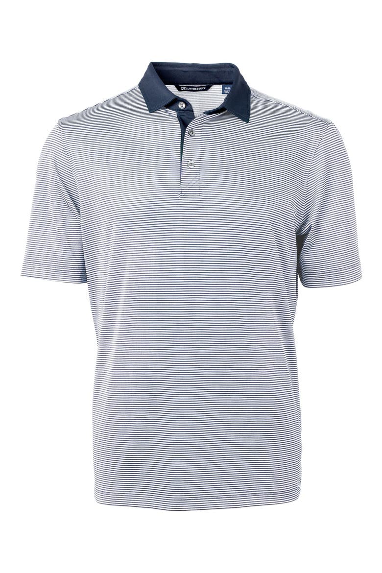 Virtue Micro Stripe Polo, Main, color, NAVY BLUE/ WHITE