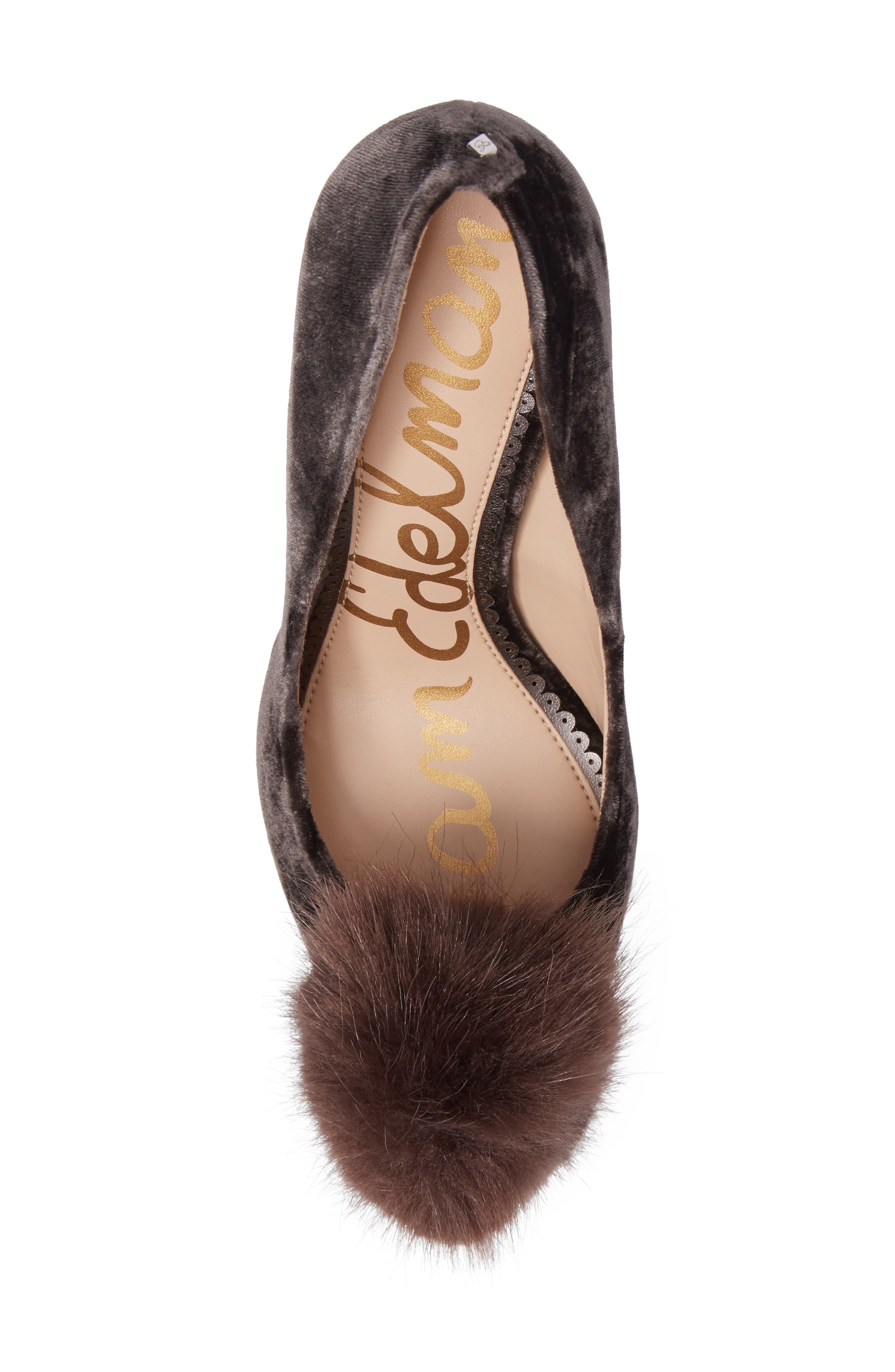 Sam Edelman Haroldson Pump with Faux Fur Pompom, Alternate, color, 