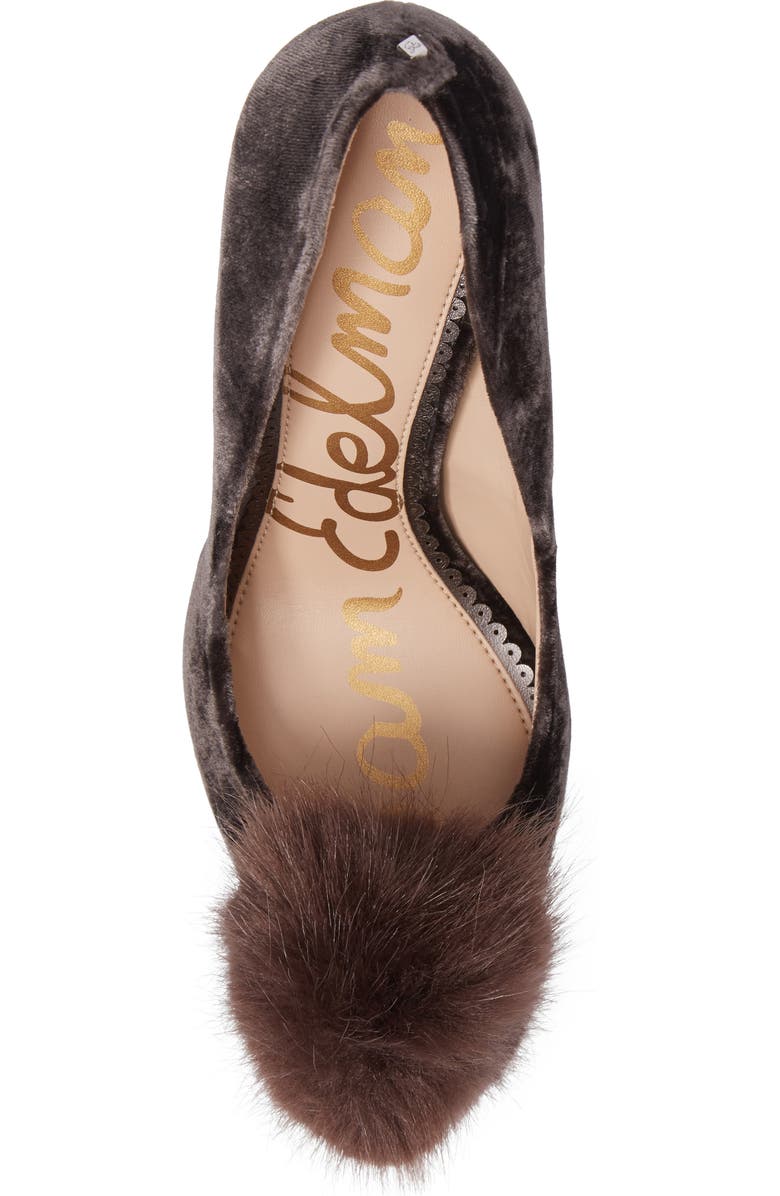 Sam Edelman Haroldson Pump with Faux Fur Pompom, Alternate, color,