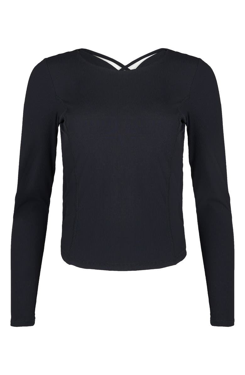 Sweaty Betty Twist Back Rib Top, Alternate, color, 