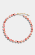 Stella & Dot Dot Necklace Strawberry Sunstone Quartz