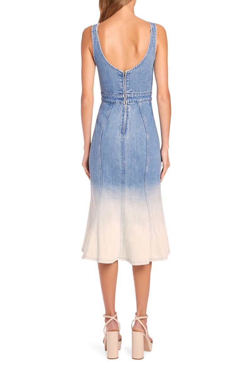 Raisa Denim A-Line Dress, Alternate, color, IOANIA
