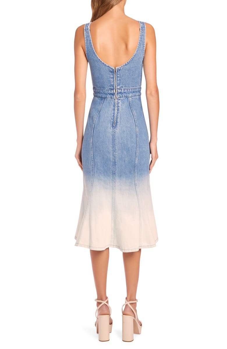 Amanda Uprichard Raisa Denim A-Line Dress, Alternate, color,