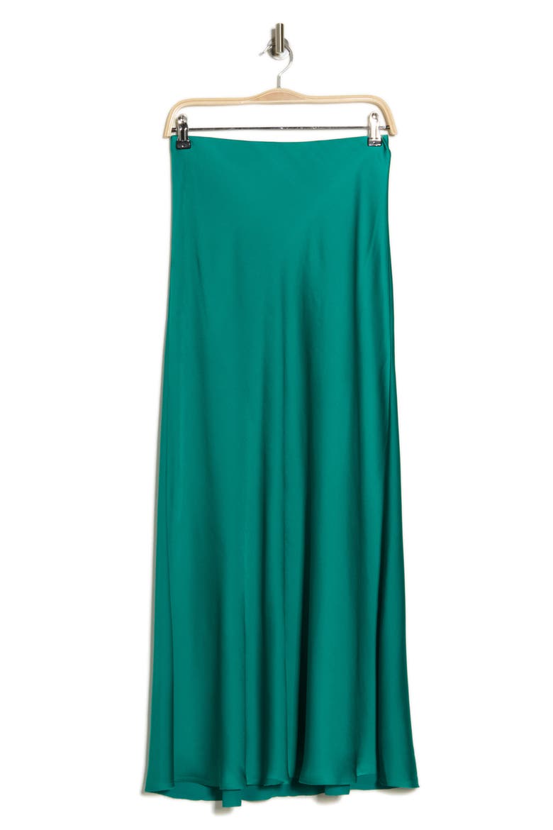 Wren Bias Cut Maxi Skirt, Alternate, color, EMERALDGRN