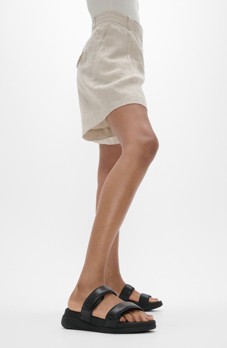 FitFlop F-Mode Go Adjustable Platform Slide Sandal, Alternate, color, All Black