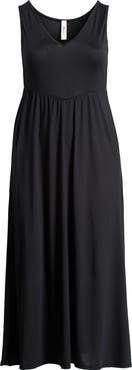 24seven Comfort Apparel Sleeveless Stretch Maxi Dress