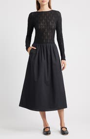 Rails Amberly Lace Bodice Flared Maxi Dress