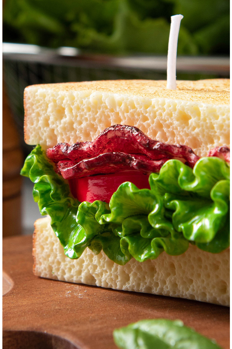 Bacon Lettuce Tomato Sandwich Candle, Alternate, color, None