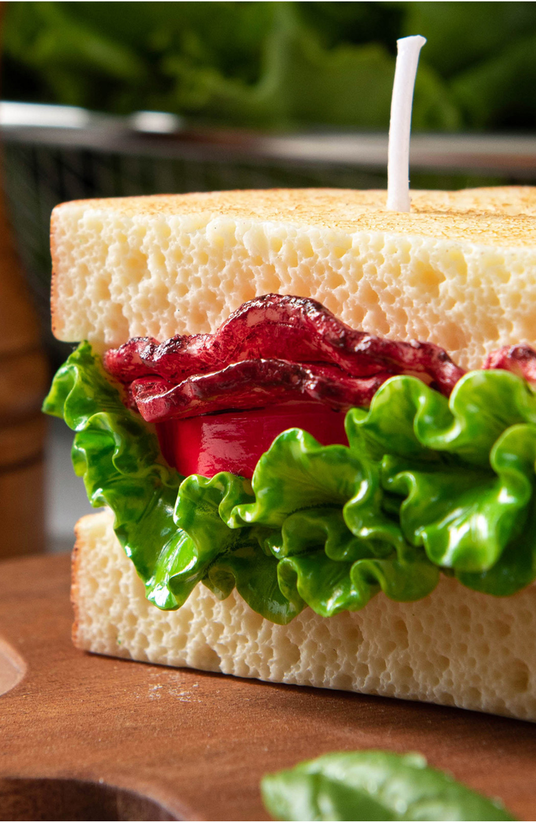Southlake gifts Bacon Lettuce Tomato Sandwich Candle, Alternate, color, NO COLOR