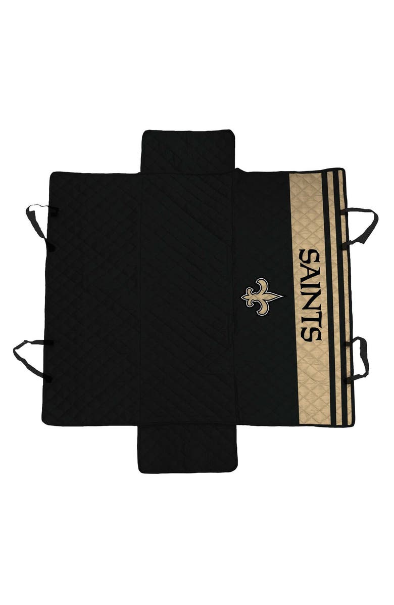 Pegasus New Orleans Saints Pet Hammock Car Seat Protector, Main, color, Black