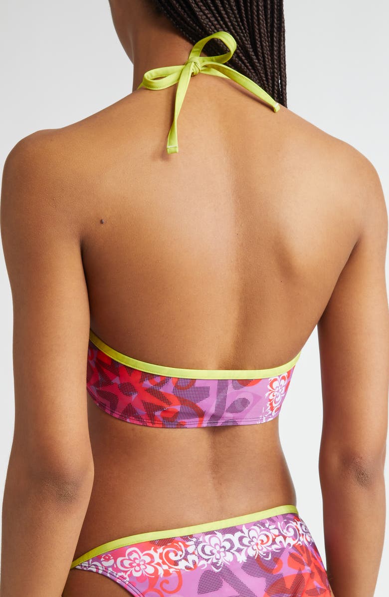 Paolina Russo Halter Tankini Top, Alternate, color, Cherry