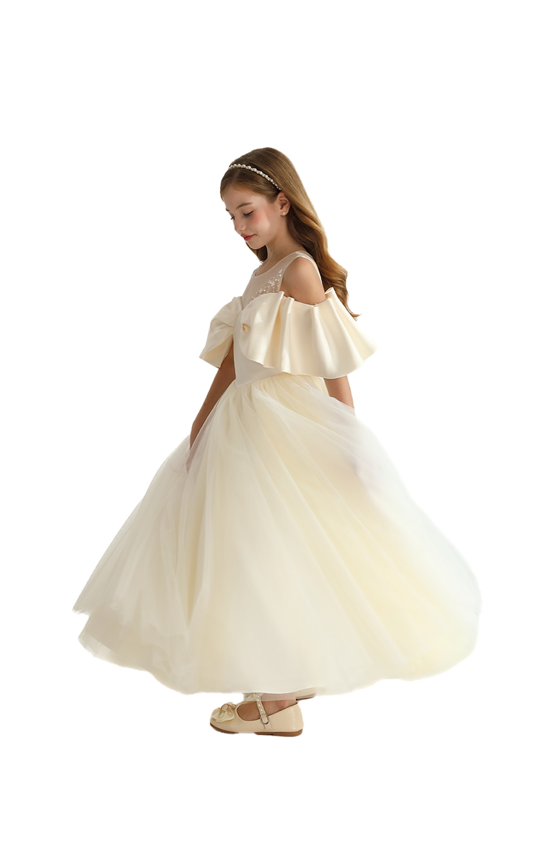 Tulleen Amica Dress, Alternate, color, Champagne