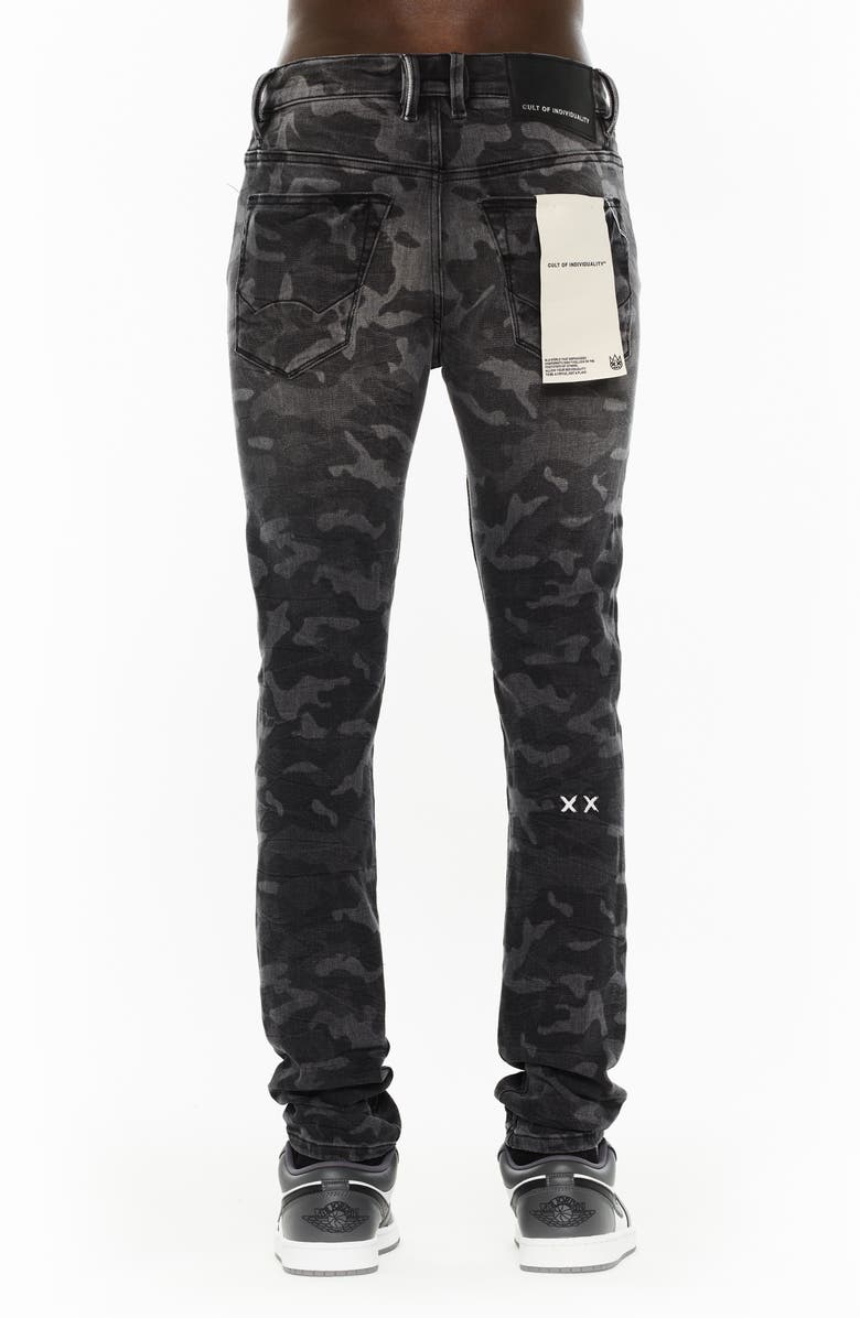 Cult of Individuality Punk 601 Super Skinny Jeans, Alternate, color, Camo