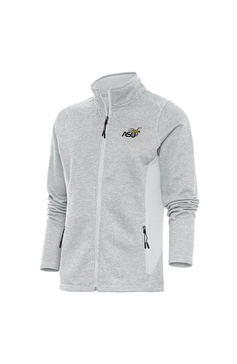 ANTIGUA Women's Antigua Gray Alabama State Hornets Course Full-Zip Jacket, Main, color, 