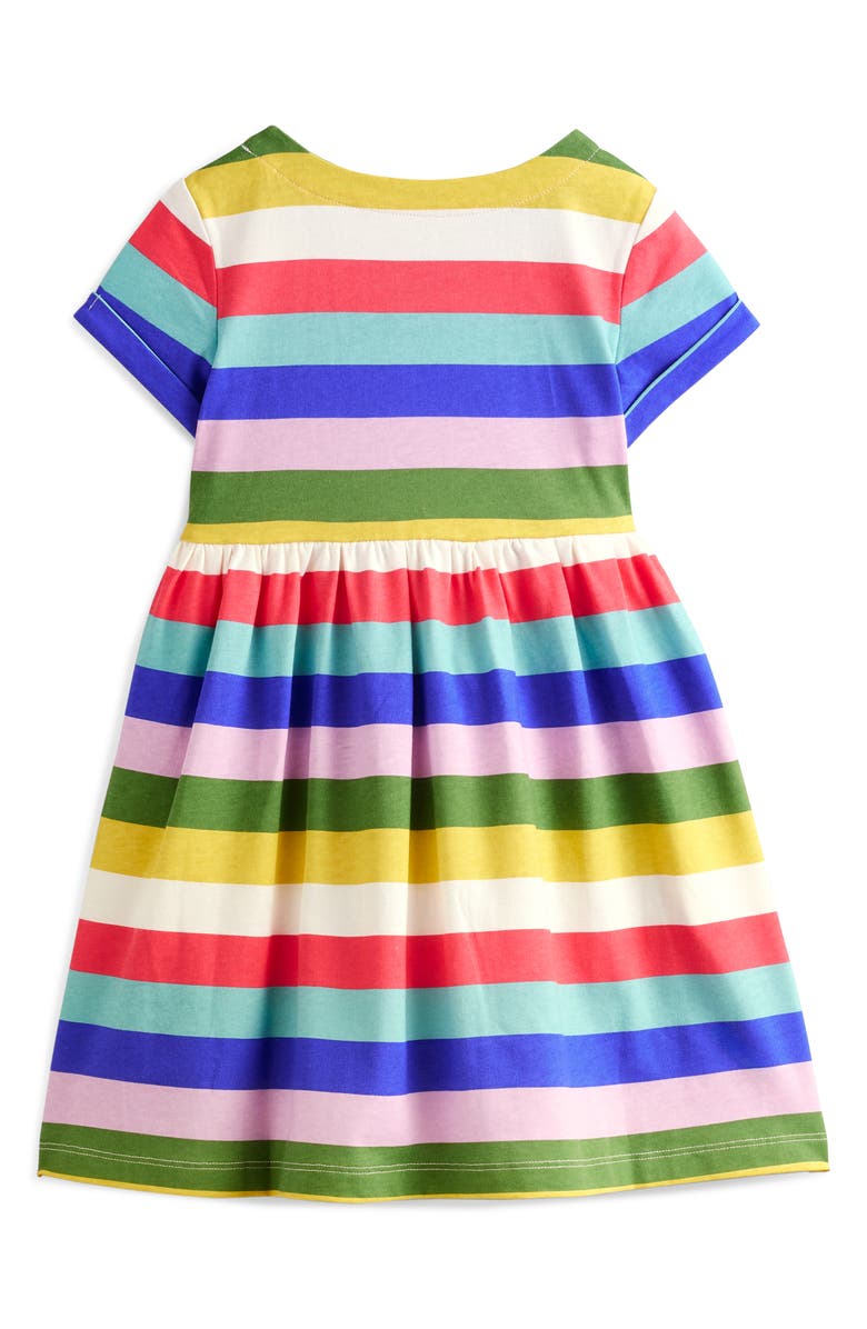 Mini Boden Kids' Stripe Cotton Jersey T-Shirt Dress, Alternate, color, 