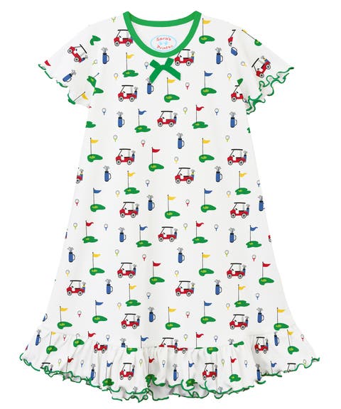 Short Sleeve Ruffle Nightgown (Toddler, Little Kid & Big Kid)