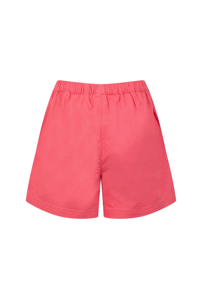 Jardin Elasticated Twill Shorts, Alternate, color, Flamingo