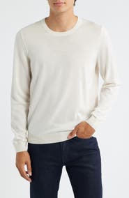 BOSS Leno Virgin Wool Crewneck Sweater