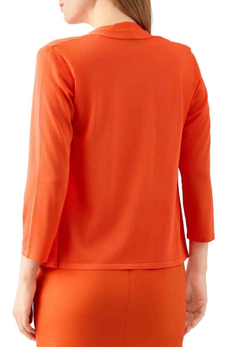 KASPER Self Edge Cardigan, Alternate, color, Valencia