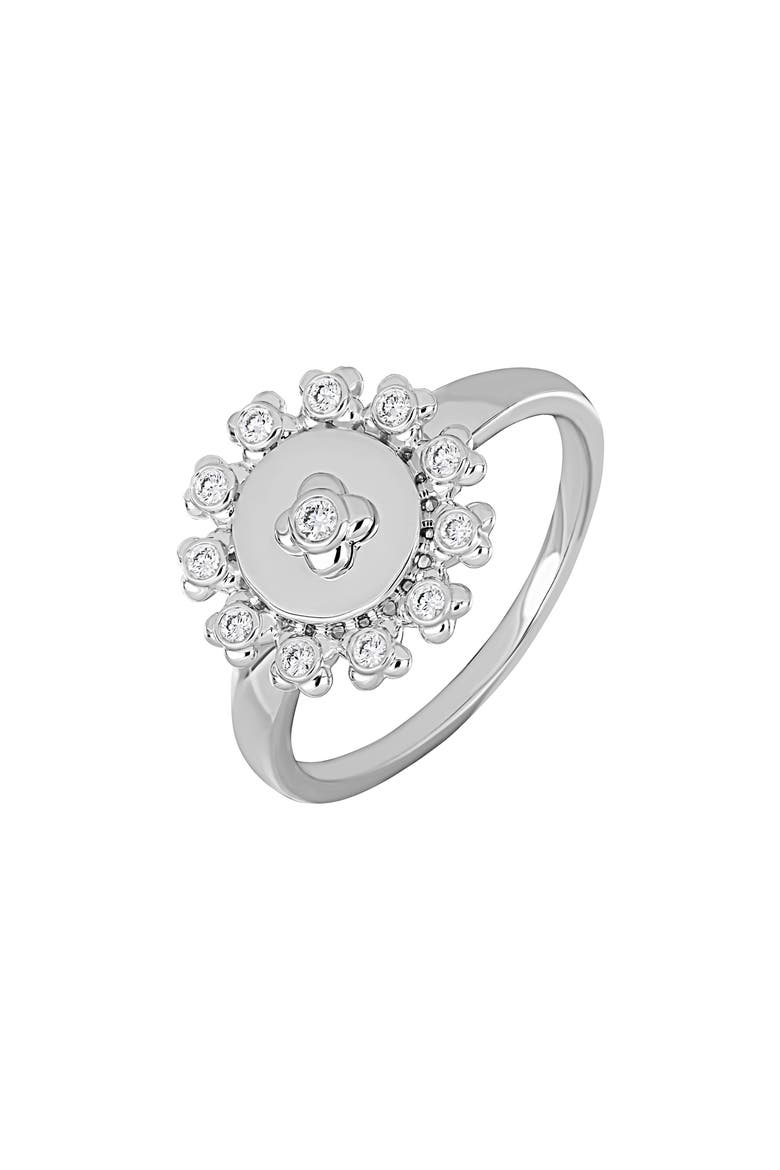 Monaco Diamond Ring, Main, color, 18KW