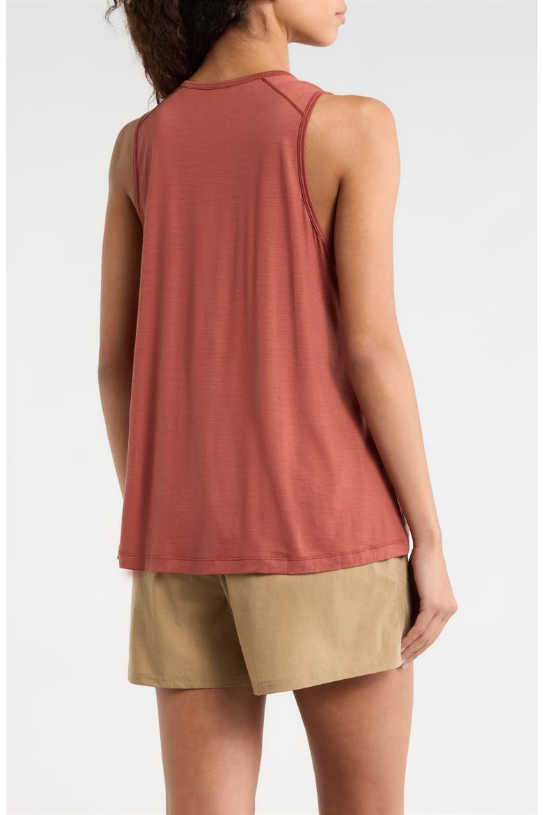 Ultralite High Neck Merino Wool Blend Tank, Alternate, color, BURNT SIENNA
