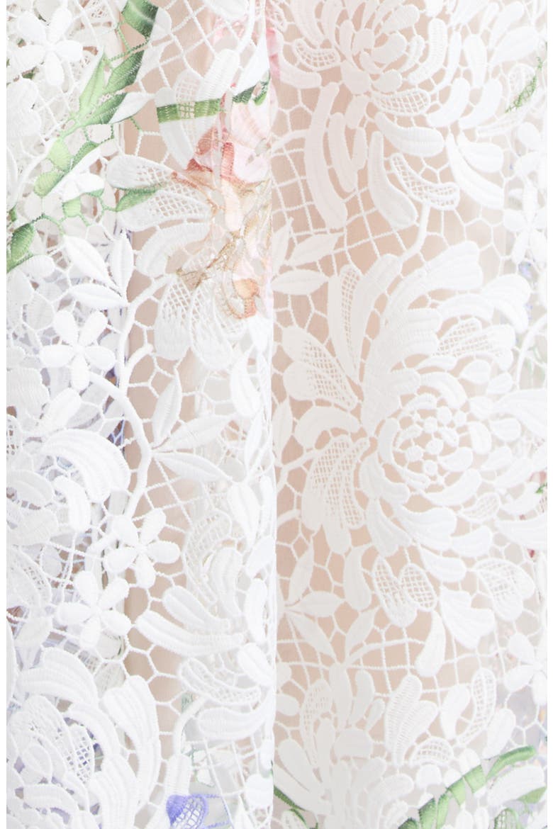 Iris Dégradé Lace Maxi Dress, Alternate, color, WHITE MULTI
