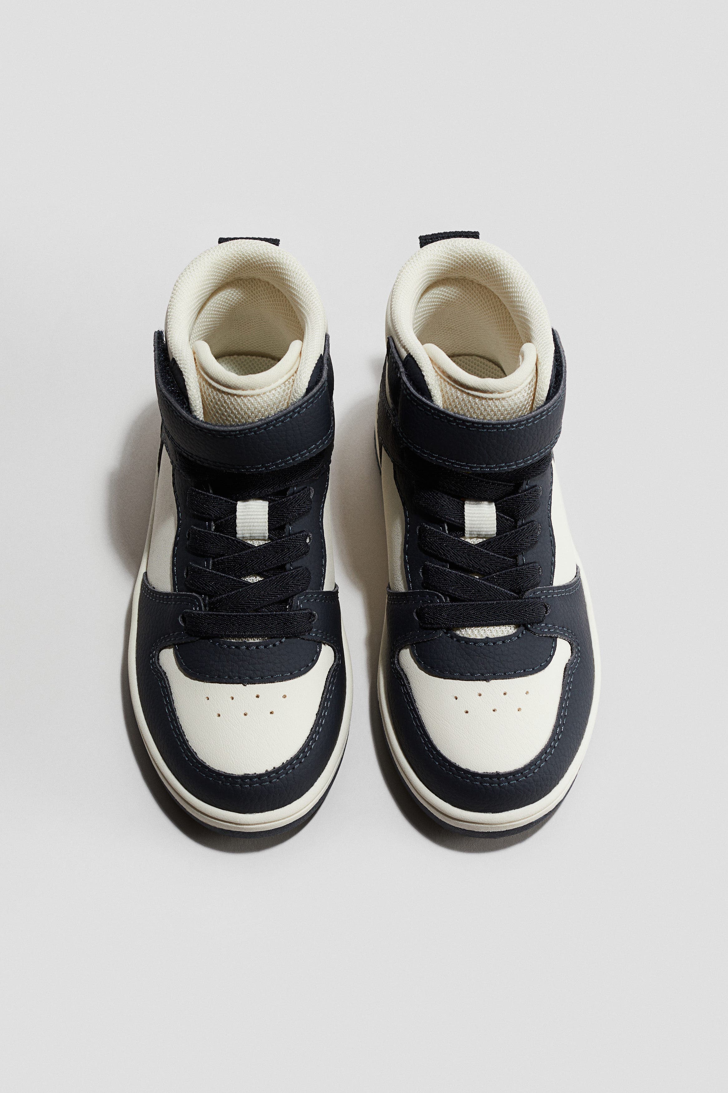H&M Hi-top Trainers, Alternate, color, White/Navy Blue