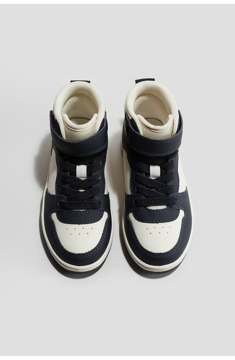 H&M Hi-top Trainers, Alternate, color, White/Navy Blue