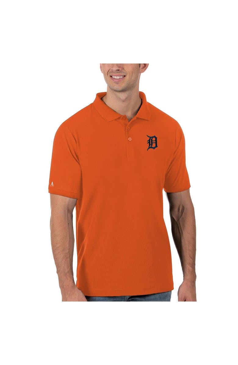 ANTIGUA Men's Antigua Orange Detroit Tigers Legacy Pique Polo, Main, color, Orange