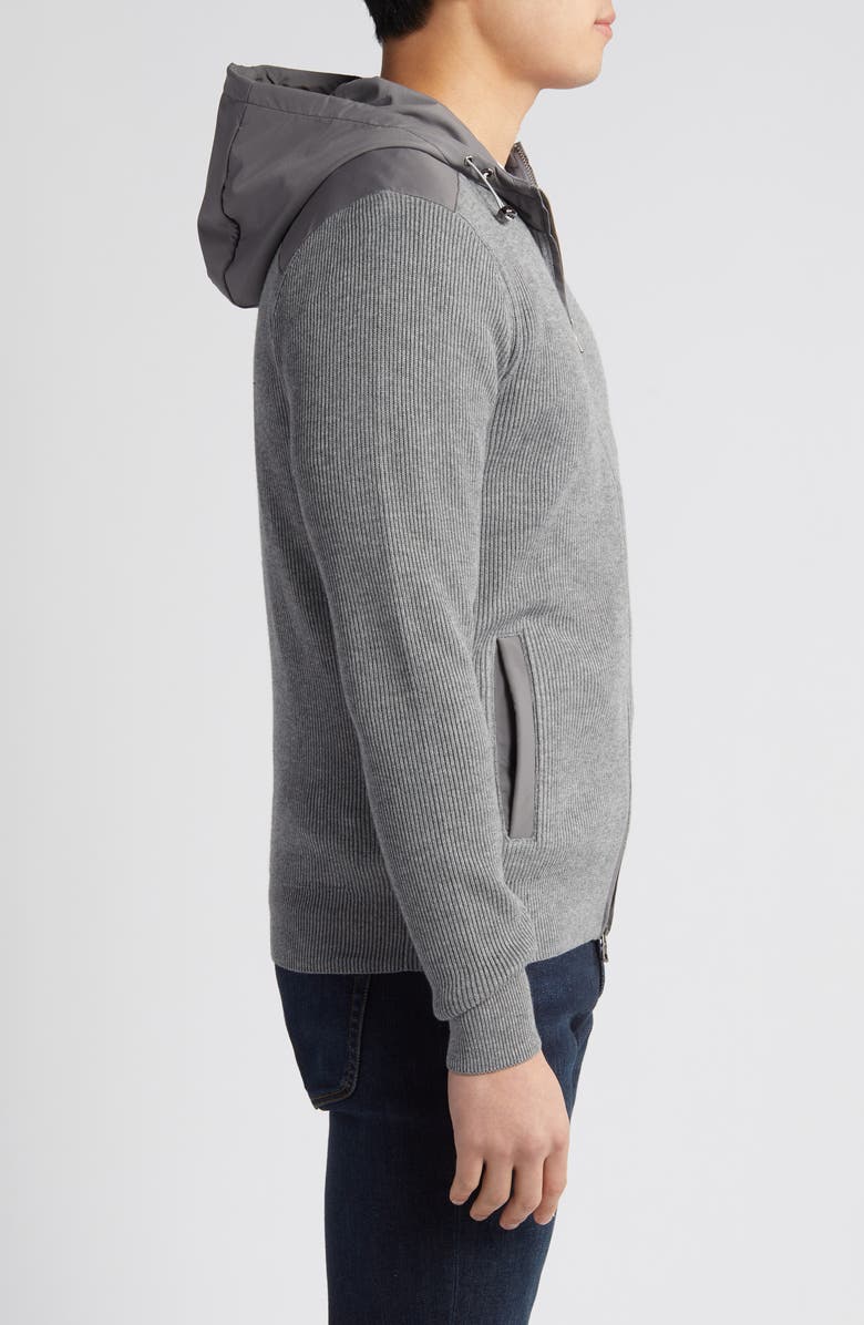 Peter Millar Crown Crafted Holdridge Cotton & Wool Hooded Cardigan, Alternate, color, 