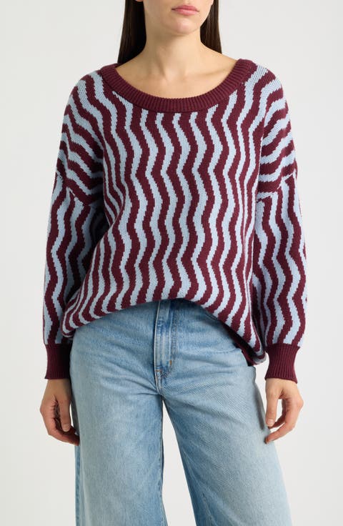 Vertical Squiggle Pullover