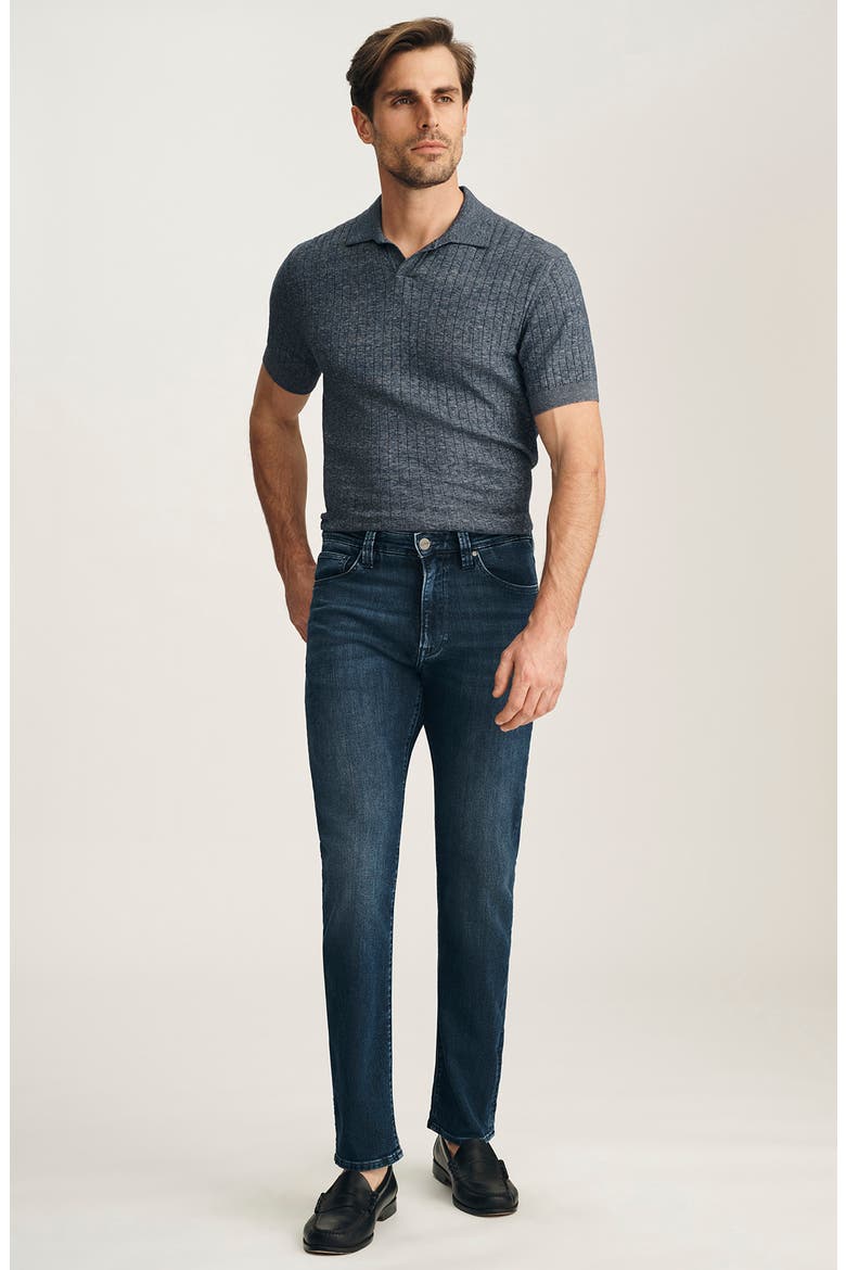 Courage Straight Leg Jeans, Alternate, color, DEEP BRUSHED AERODENIM