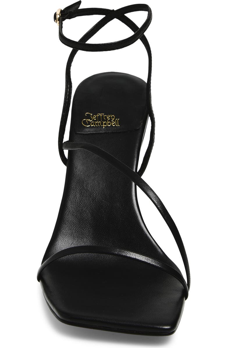 Jeffrey Campbell Highlight Ankle Strap Wedge Sandal, Alternate, color, Black