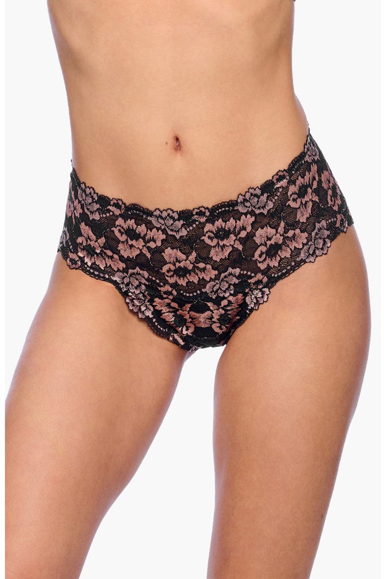 Savona High Waisted Brief, Main, color, Black/Mandorla