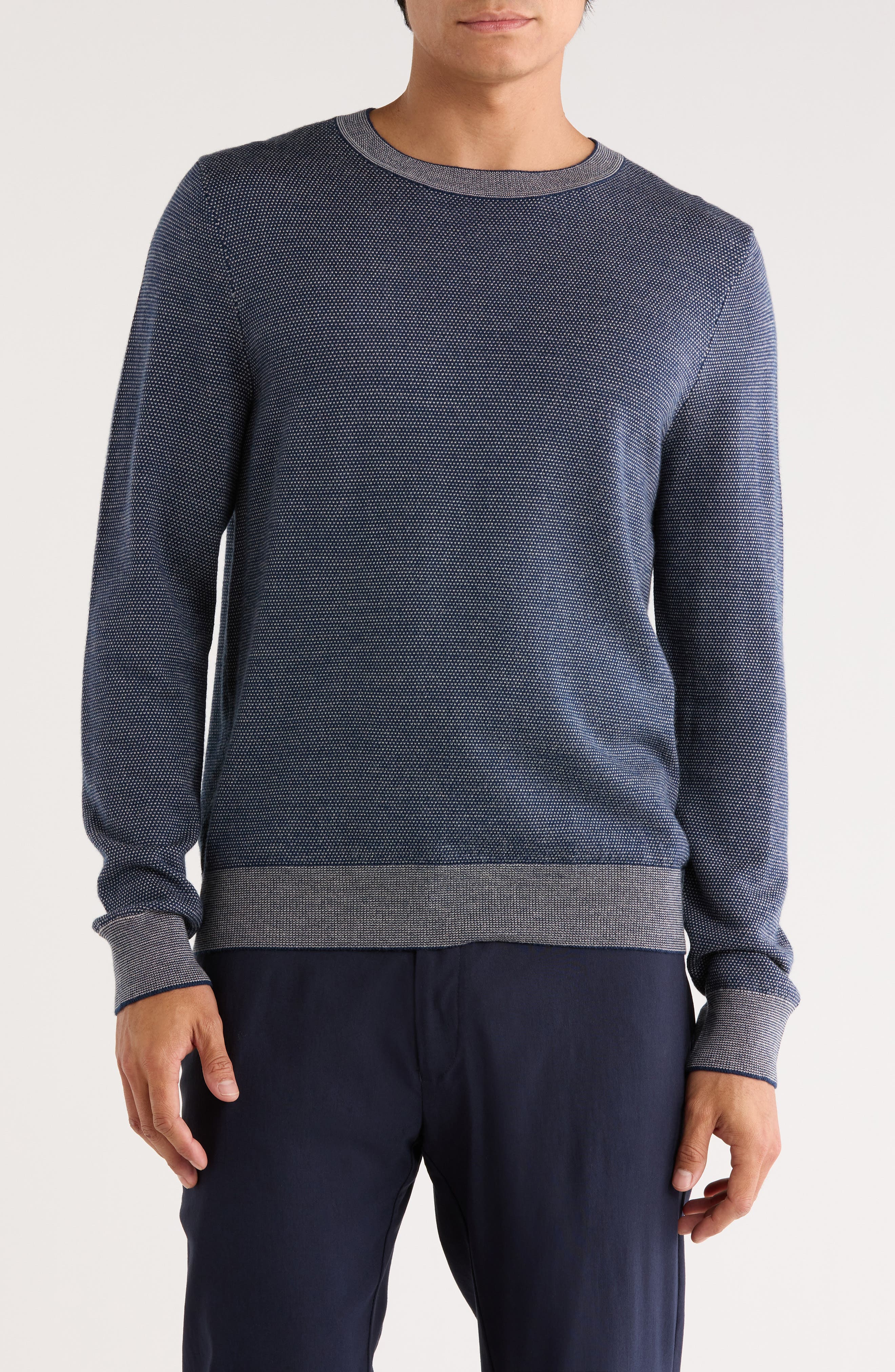 Nordstrom Birdseye Crewneck Sweater