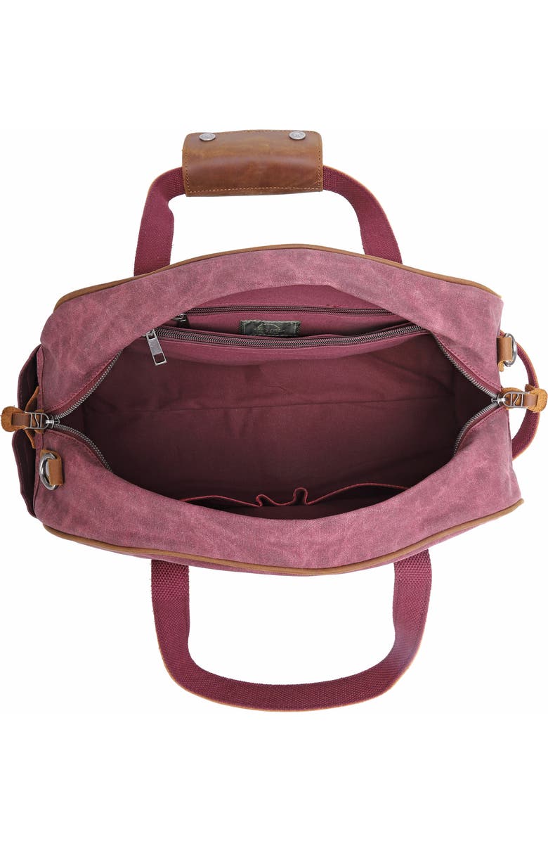 THE SAME DIRECTION Stone Creek Waxed Canvas Weekend Bag, Alternate, color,